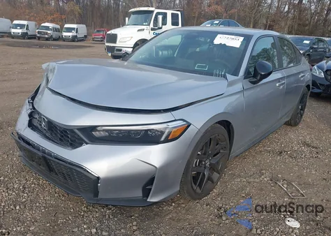 2025 Honda Civic Sedan Sport z USA, uszkodzony, nr VIN 19XFL2H8XSE024002